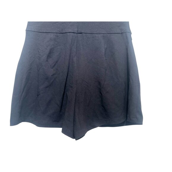 Y2K Cache Bodycon Mini Dress Skort Womens Medium Black Halter Buckle Party Retro - Picture 8 of 16